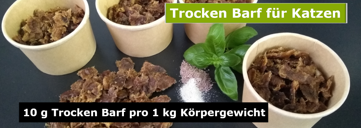 Trocken Barf Katze - mit sehr hohem Fleischanteil